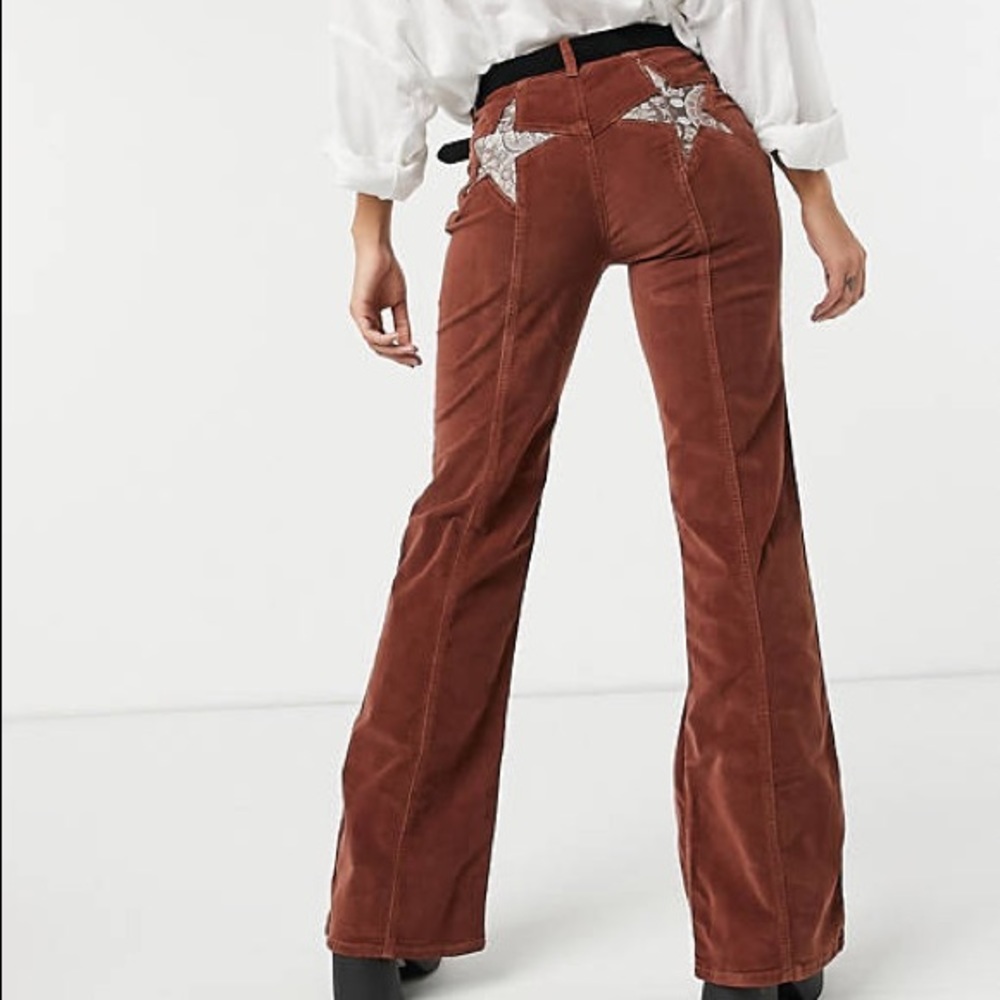 Free People Star pocket Flare corduroy pant